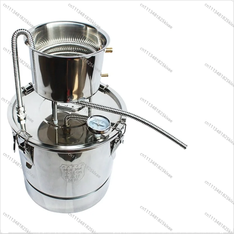 For Brewing Machine Hydrosol Distillation Liquor Grain Wine Self-brewing Steaming Wine 304 Stainless Steel All-in-one Machine