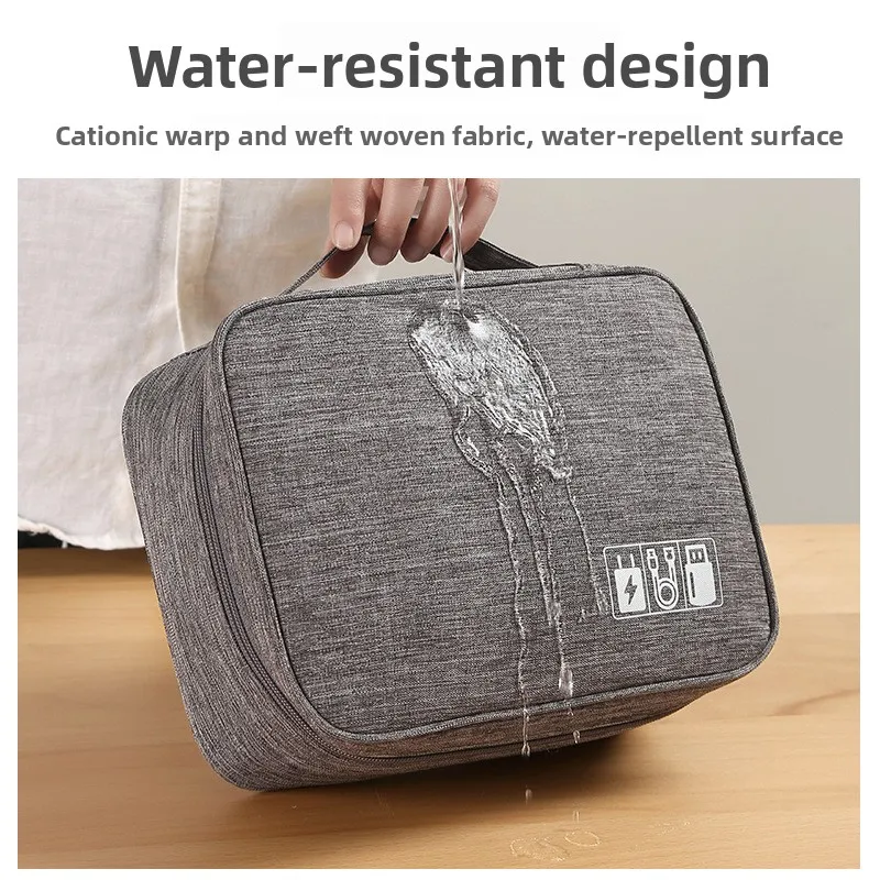 Digital Bag Phone Data Cable Power Bank Storage Bag Storage Box USB Flash Drive Multifunctional Digital Bag Separated Makeup Bag
