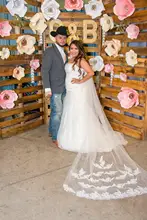 Long Lace Edge Wedding Veil 3M #2