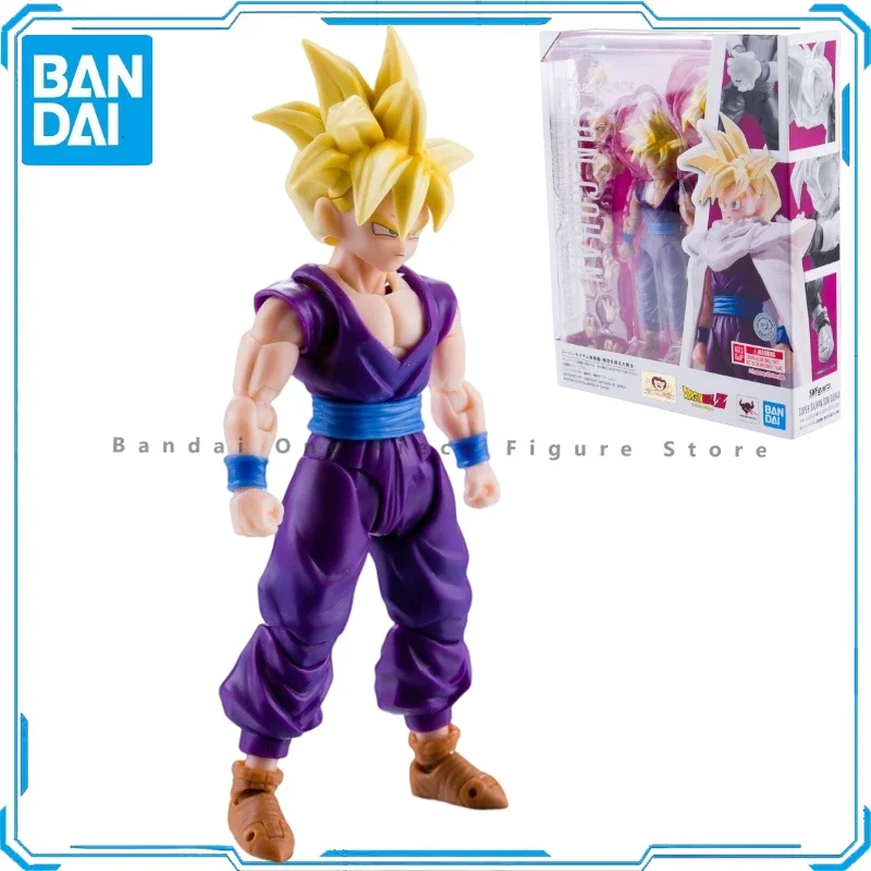 

In Stock Original Bandai S.H.F Series Dragon Ball Z Super Saiyan Son Gohan Action Figures Animation Toys Gifts Model