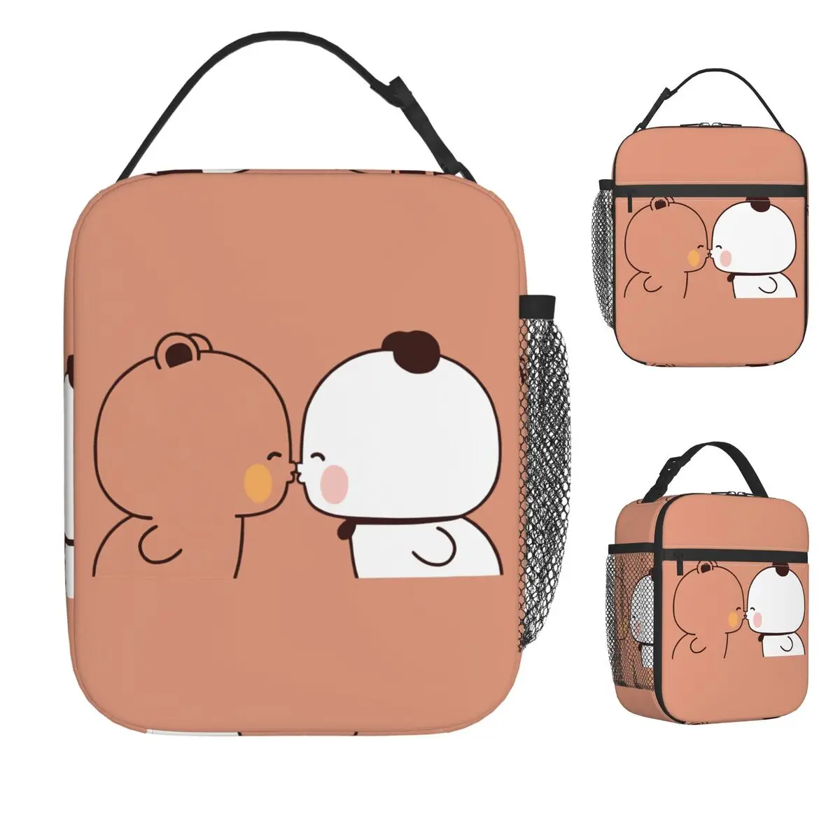 Bubu Dudu Kissing Lunch Bag Casual Lunch Box For Women Office Portable Insulated Cooler Bag Print Thermal Tote Handbags