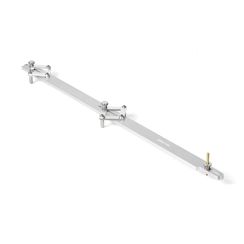 Multi-functional Guitar Center Line Ruler Aluminum Neck Alignment Tool for Luthier Setup & Repair