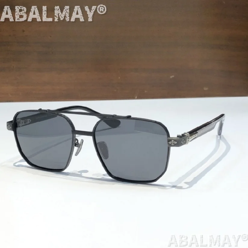 نظارات شمسية عالية الجودة للرجال والنساء مقاس 8184 59-18-154 نظارات شمسية بتصميم عصري فاخر من التيتانيوم UV400 مع صندوق