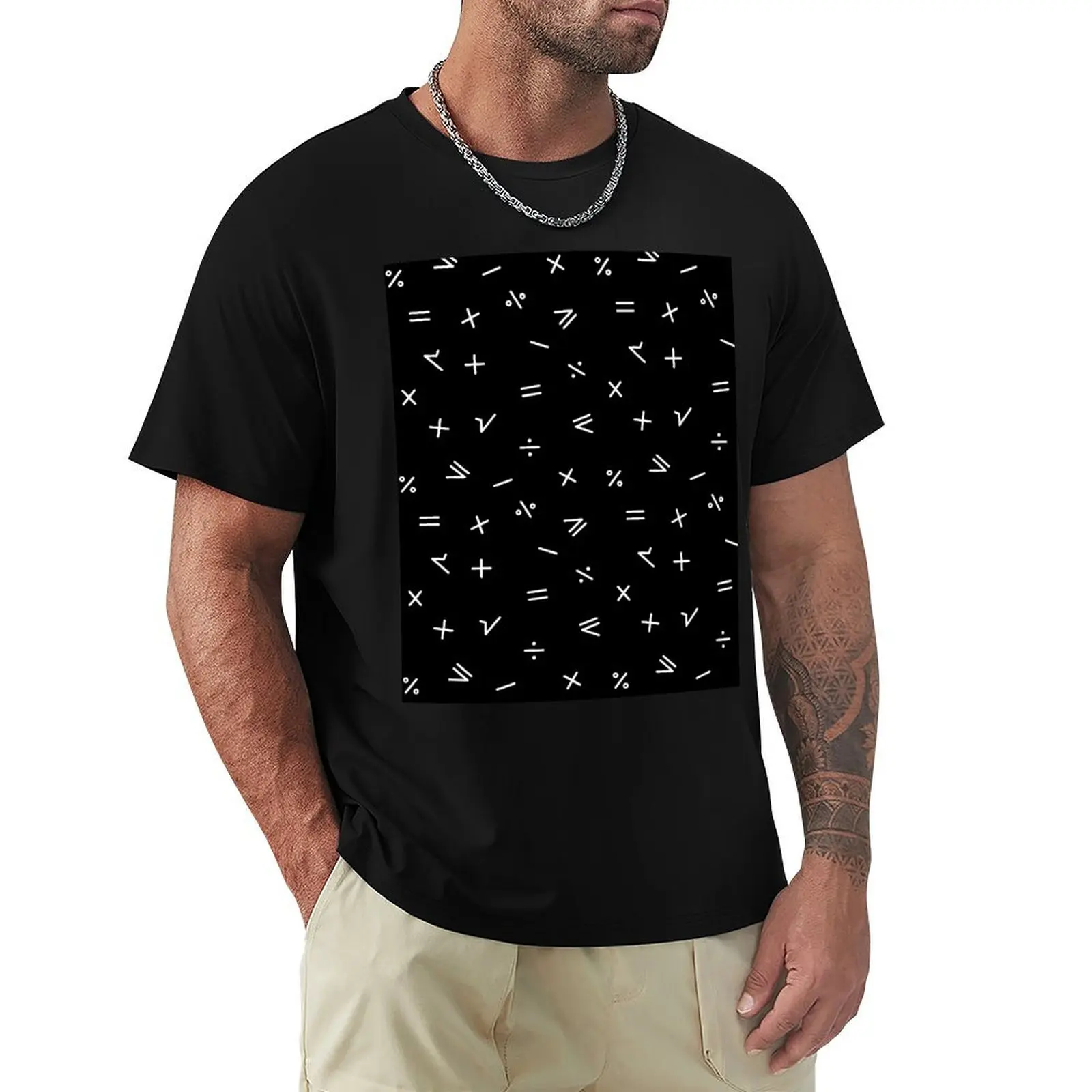 

Mathematical Seamless Pattern T-Shirt Blouse Louboutins blanks sports fans t shirt men 100℅ cotton