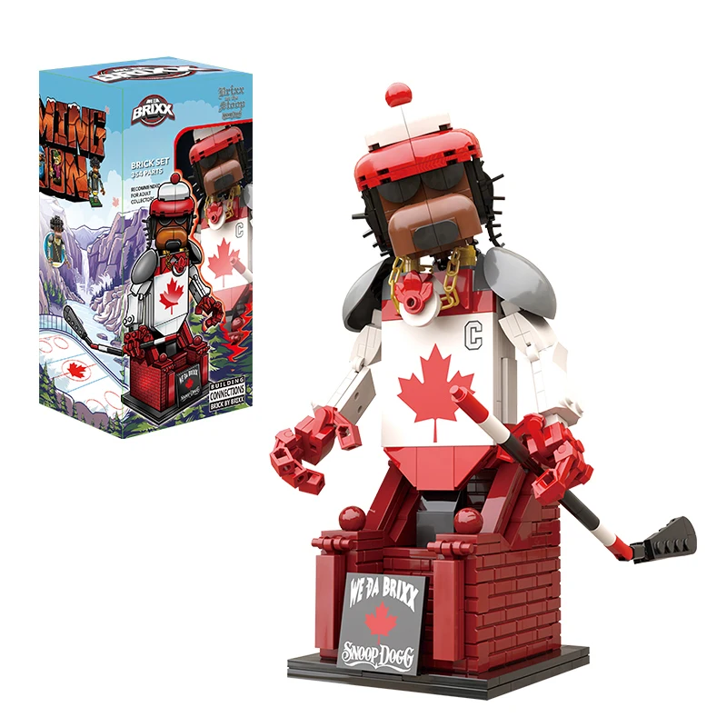 Snoop Dogg sous licence officielle Hip Hop Totem Art canin brique blocs de construction soldats figurines accessoires 4X4 hors route cadeaux bricolage