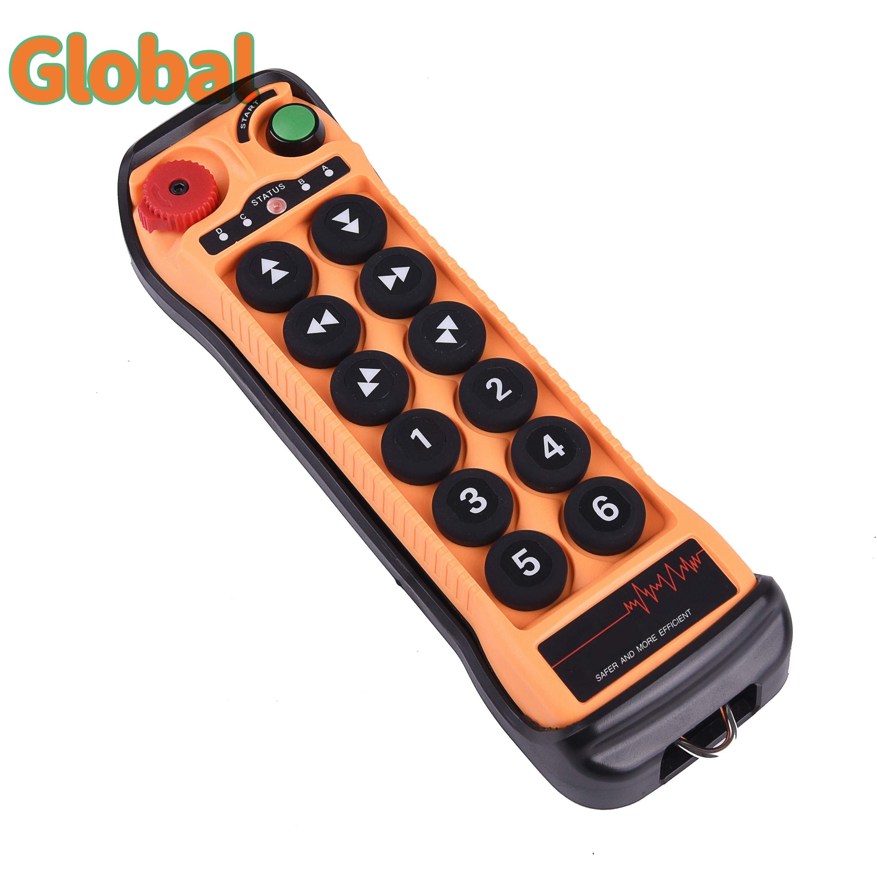 

Q1200 12 buttons single speed Industrial Wireless Radio Crane Remote Control switches Hoist overhead bridge Crane Controller