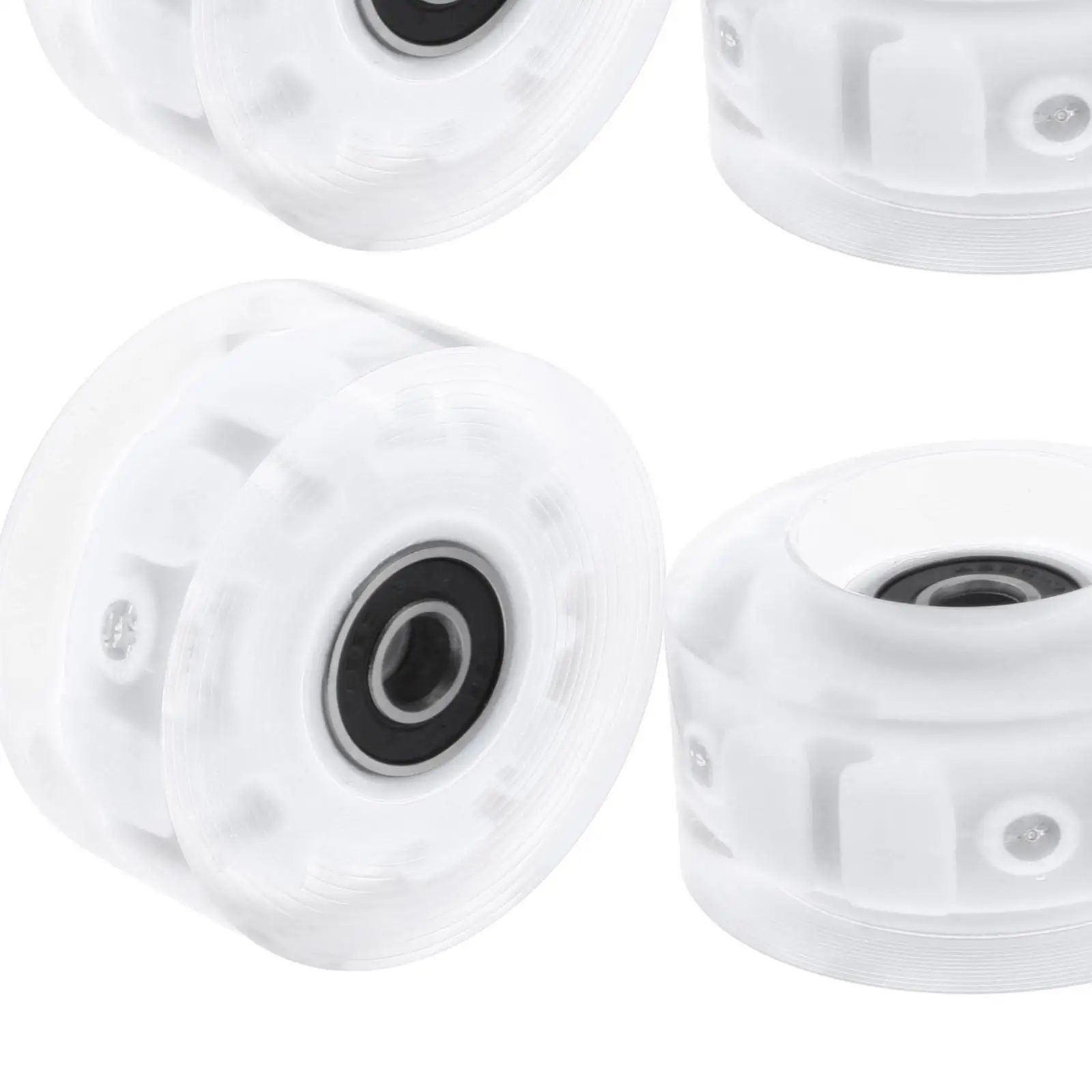 Indoor Outdoor Roller Skate Wheels Luminous PU with Free Rolling Bearings for Quad Skate Training