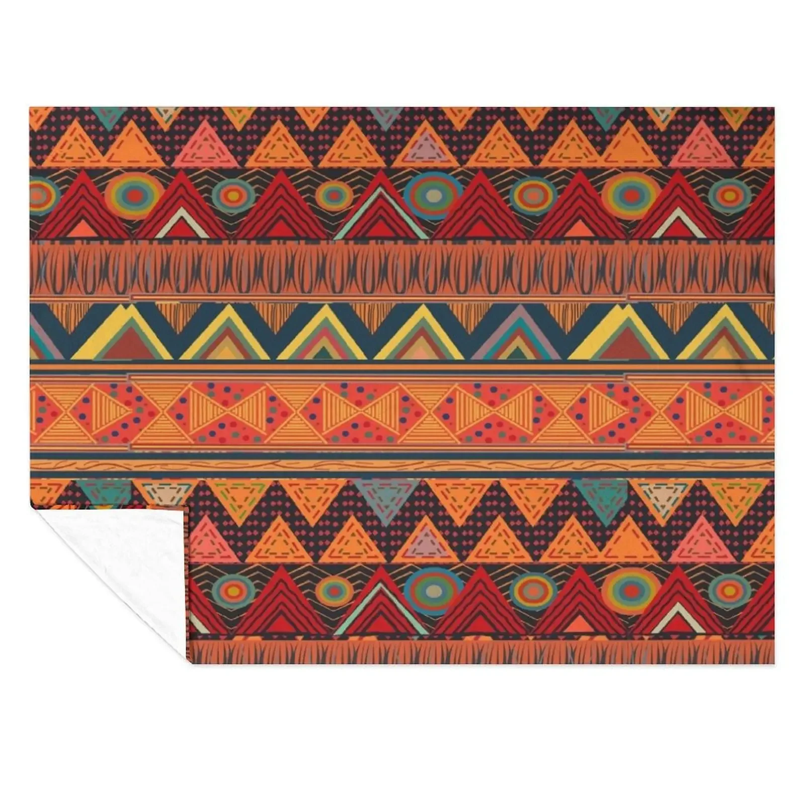 

Tribal Ethnic (earth colors) Throw Blanket Decorative Beds sofa bed Luxury St Hairy Blankets