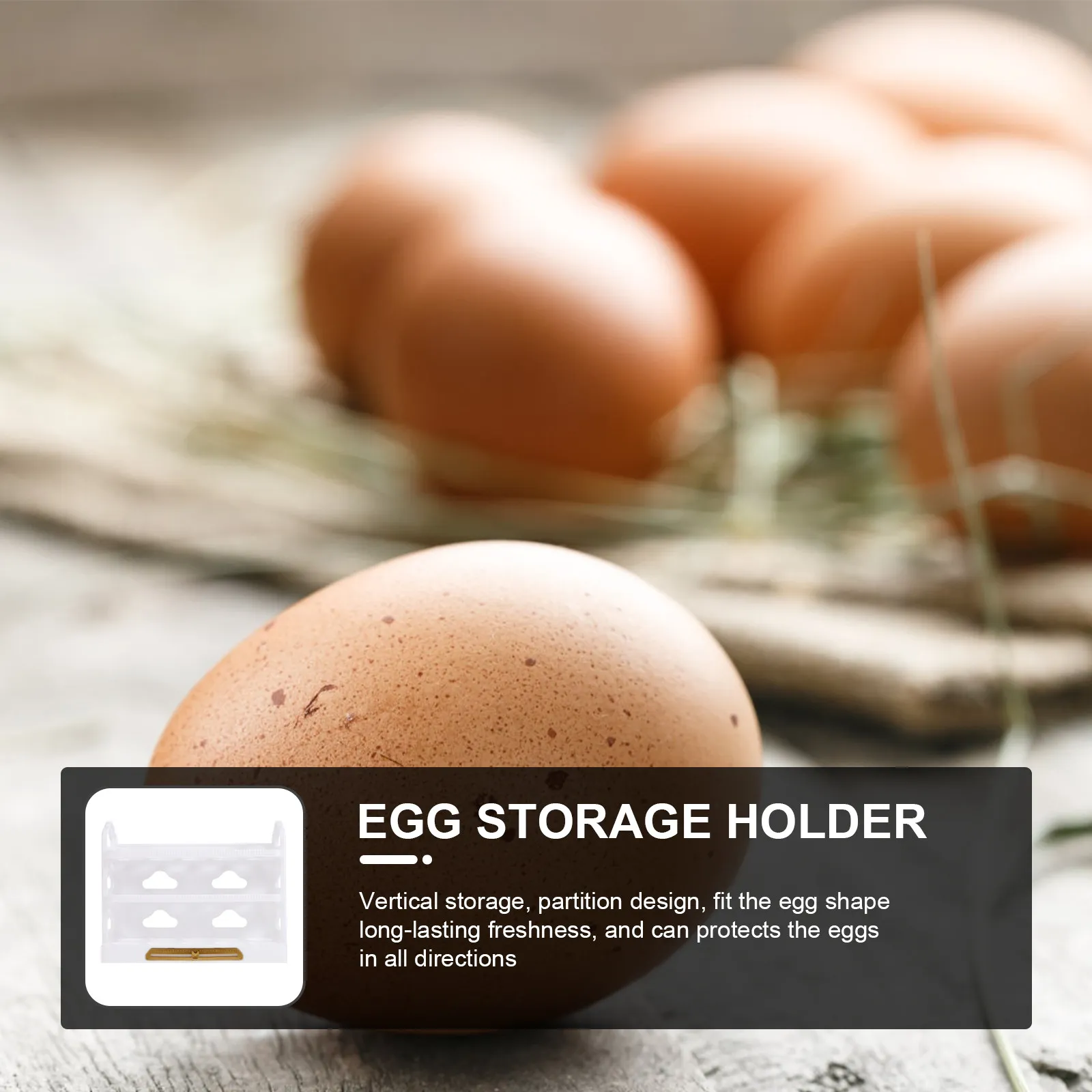 

Egg Holder for Refrigerator Household Egg Storage Container Multi-Layer Design Kitchen Organizer Freshness Preservation