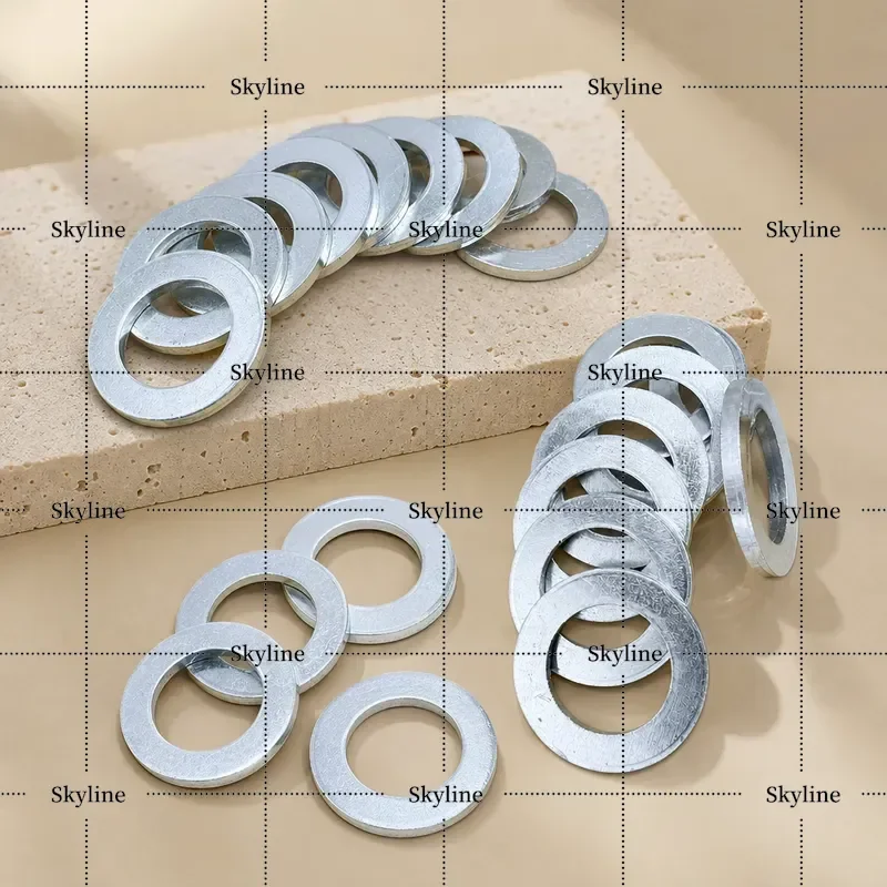10pcs Car Engine Oil Drain Plug Gaskets For Kia Hyundai 2151323001 21513 23001 21513-23001 Wearing Part Automotive Accessory