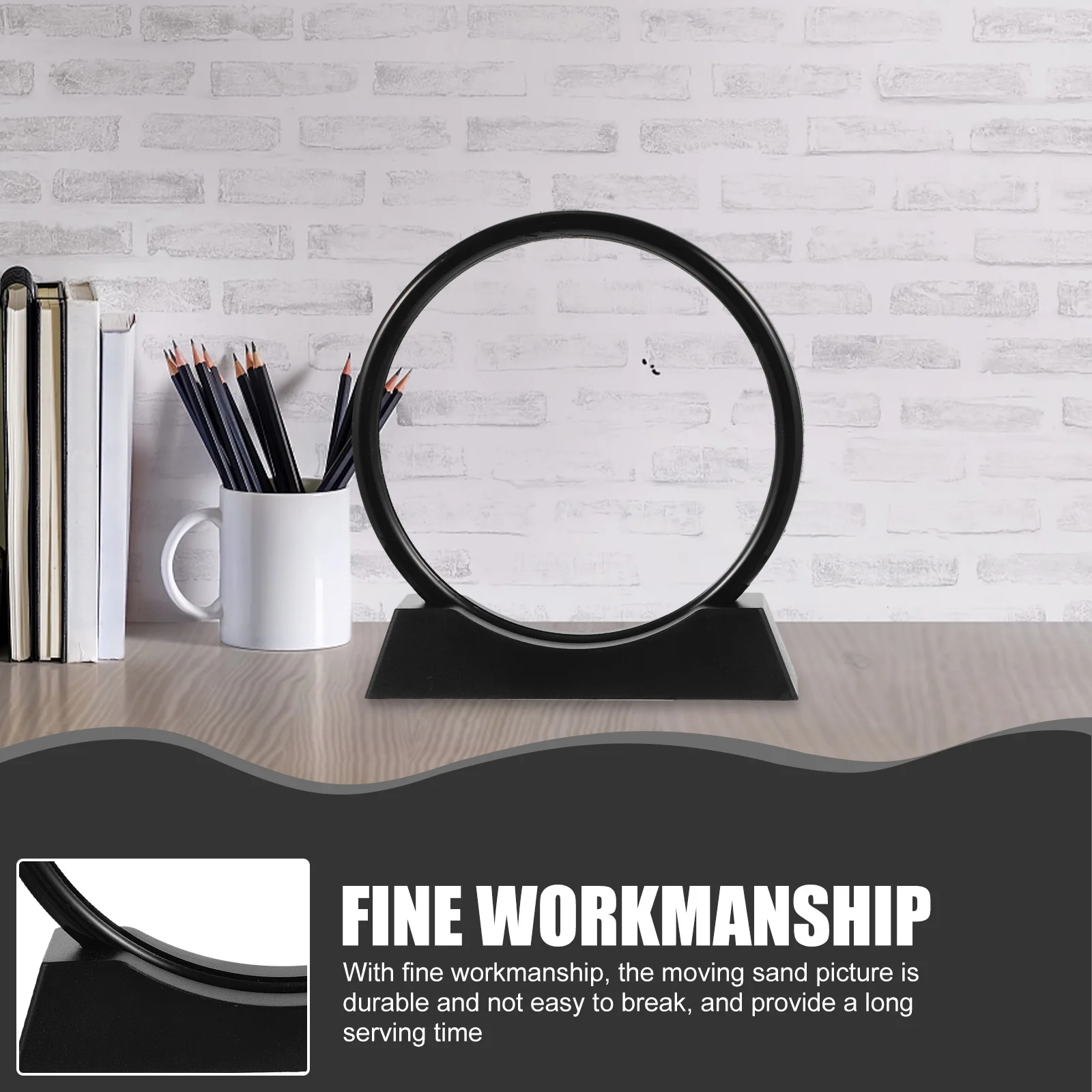 

1Set DIY Moving Sand Art Picture Flowing Sand Frame Decoration Home Office Desktop Adorn Long Serving Time Desktop Adorn