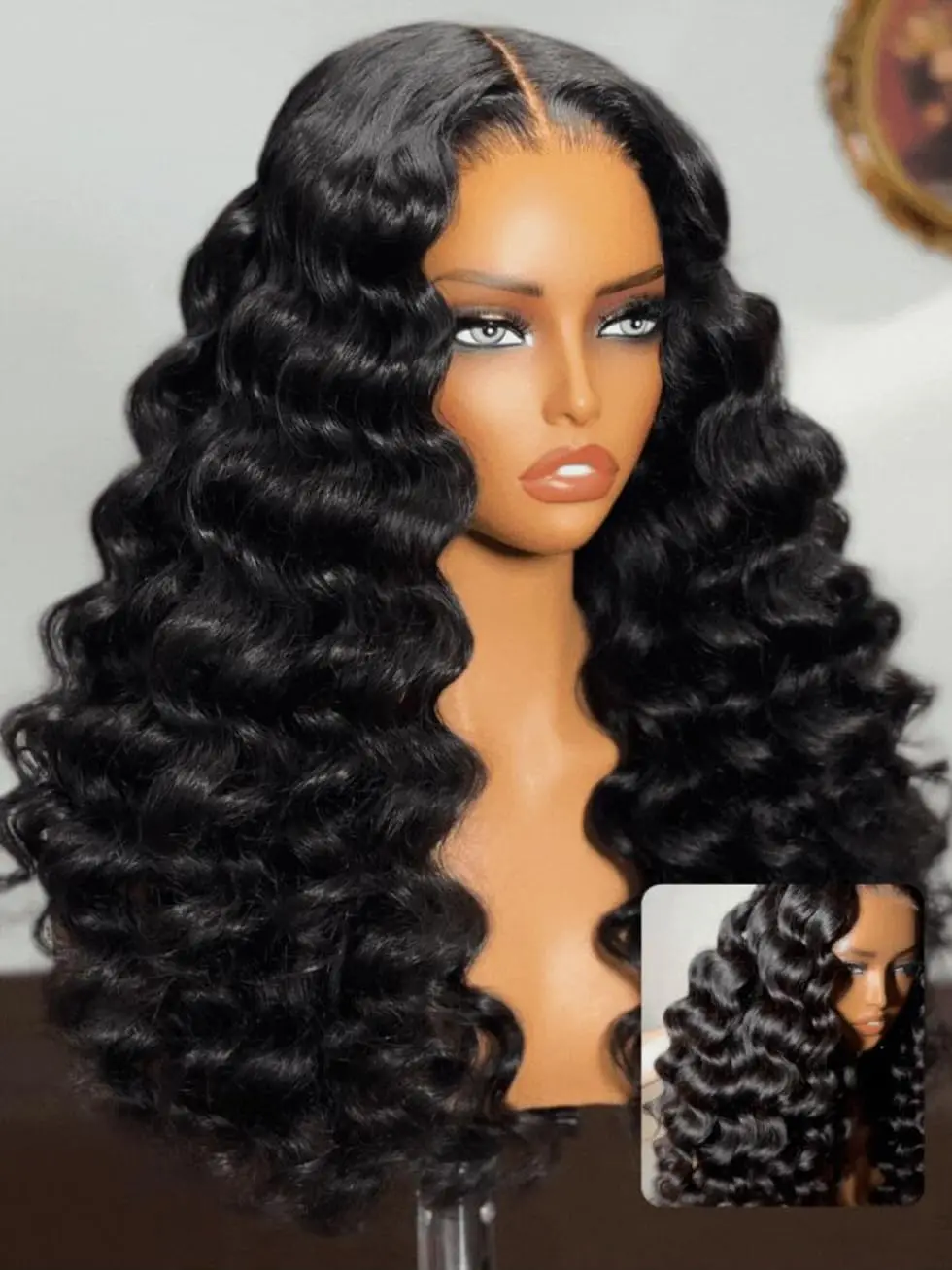 

Loose Deep Wave Lace Front Wig 13x6 Soft Remy Virgin Human Hair 200% Density HD Lace Frontal Wigs Natural Color Pre Plucked