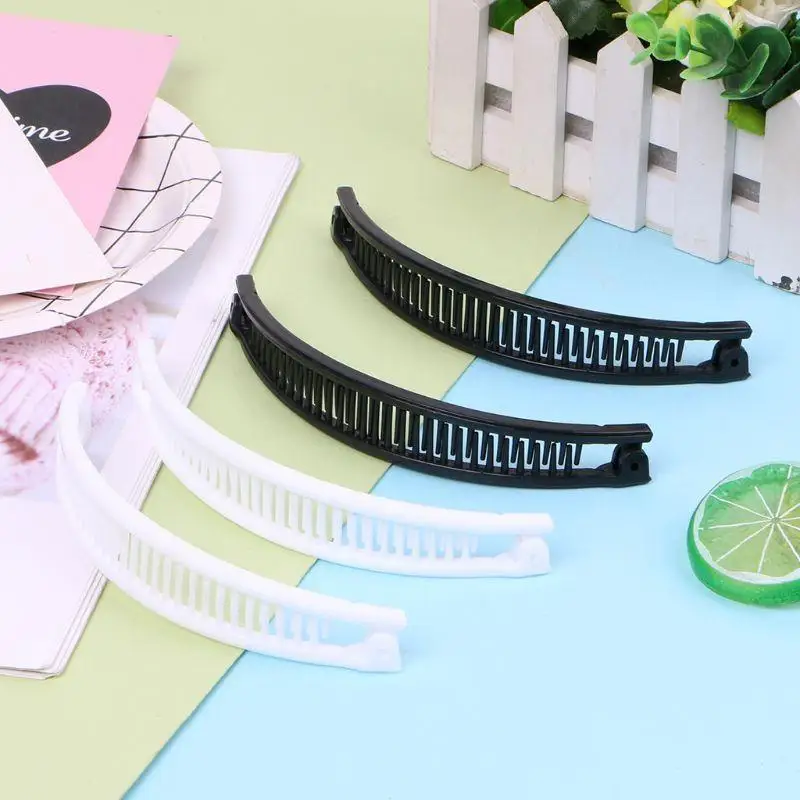 

652F 2 шт. женские головные уборы заколка для волос «банан» для девочек винтажные модные заколки для волос