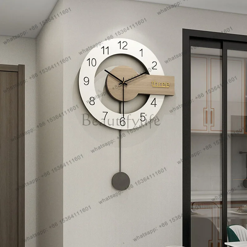 Big Size Digital Wall Clocks Wooden Interior Bedrooms Wall Clocks Fashion Restaurant Orologio Da Parete Living Room Decoration