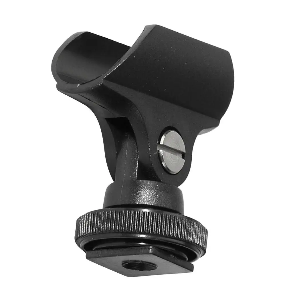MagiDeal Camera Microphone Clips, Microphone Hotshoe Stand Holder