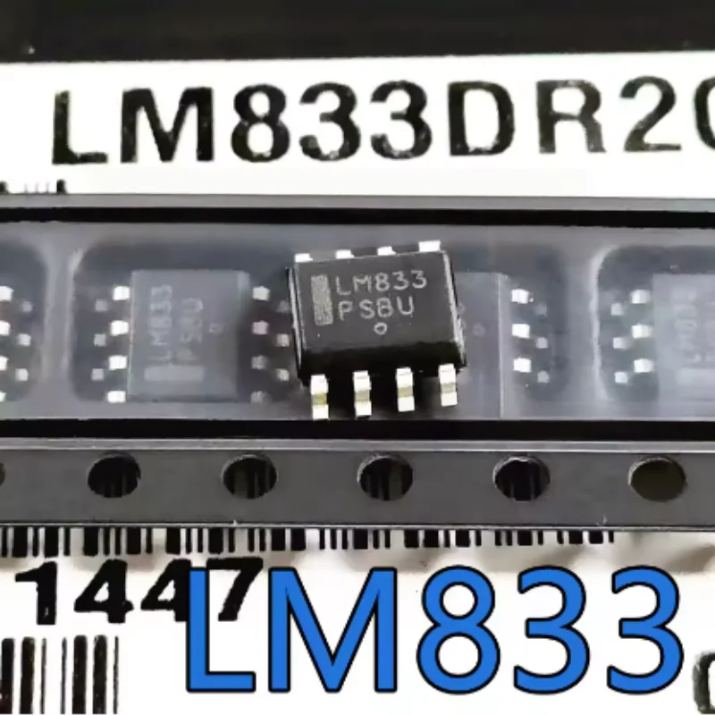 20PCS New Original Genuine SMD LM833DR2G SOIC-8 Low Noise Dual Operational Amplifier Chip LM833