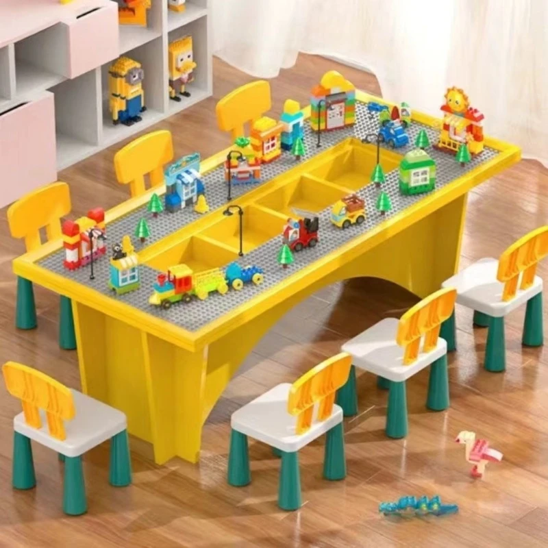 

Building block table Multifunctional assembled toys Puzzle game Birthday gift