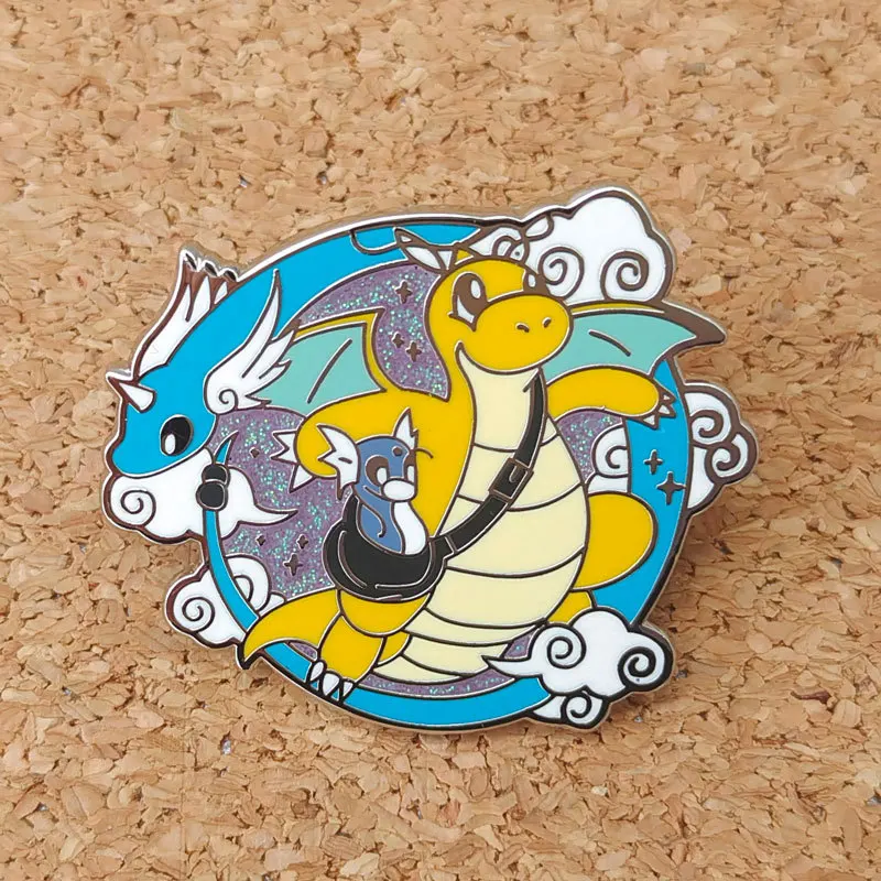 Anime Pokemon Charmander Enamel Pins Collect Kawaii Dinosaur Metal Cartoon Brooch Backpack Hat Bag Collar Lapel Badges