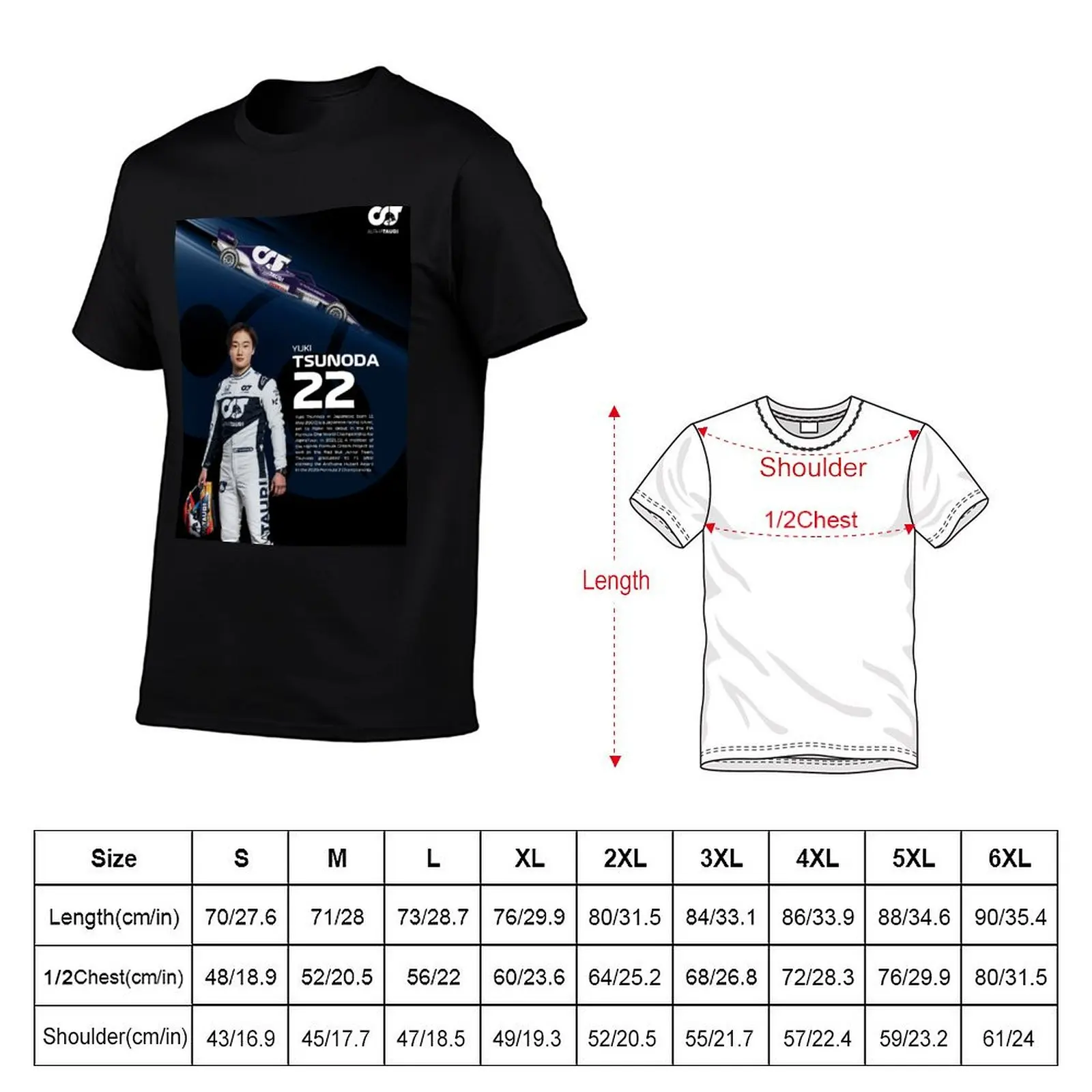 F1 Yuki Tsunoda 22 T-Shirt graphic t shirt vintage shirts graphic plus sizes custom shirt mens vintage t shirts