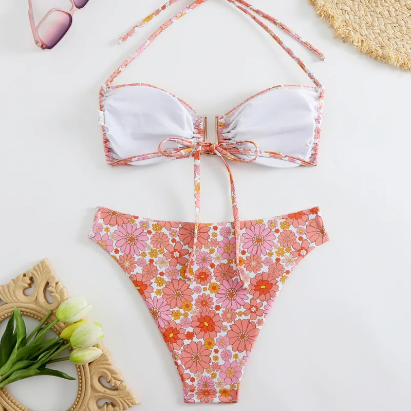 Novo sexy biquinis feminino maiô para natação wear maiô brasileiro conjunto de biquíni beachwear piscina banhista 2025