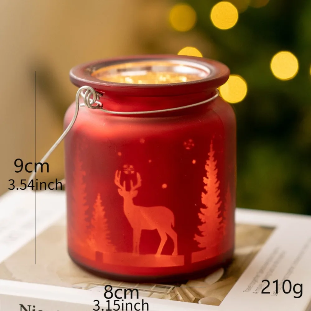 Tealight Candle Holders for Tea Light Candle Jar for Centerpieces Party Decoration Votive Candle Holder Elk Christmas Tree Decor