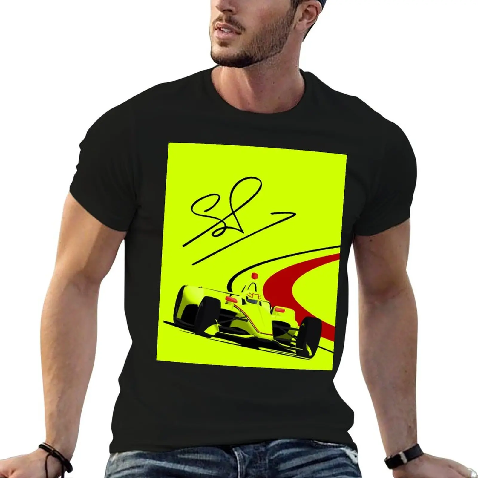 Camiseta Pagenaud 2019 Indy 500 Winner (Signature) Camiseta de algodón suave y duradera