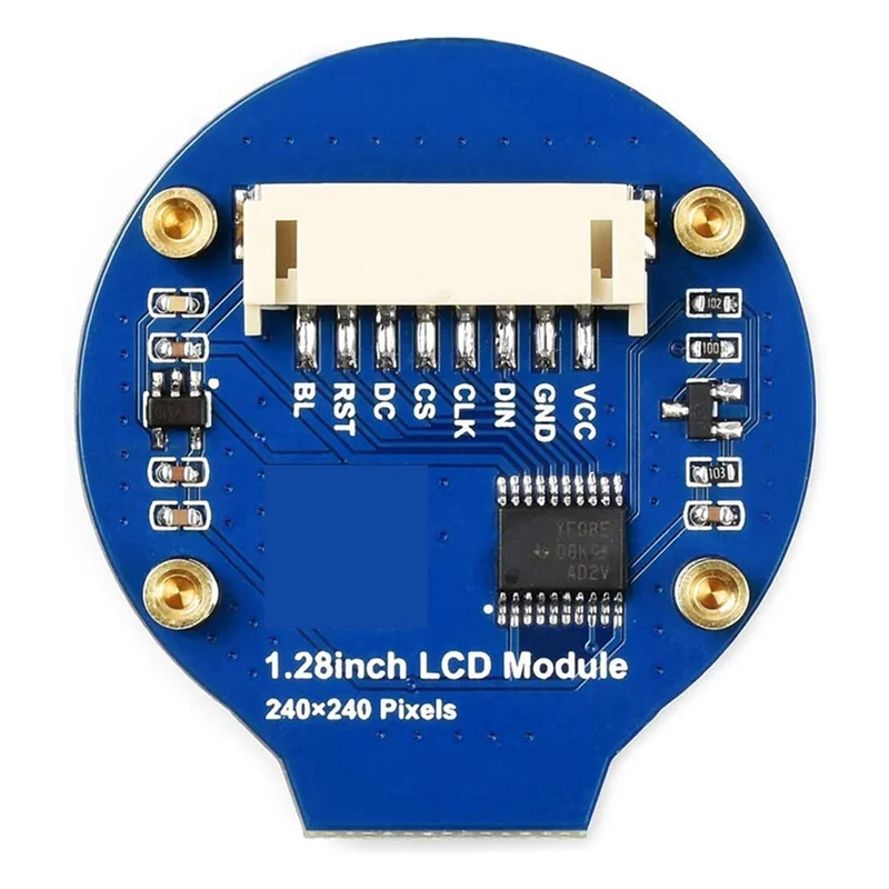 B68C 3Pcs 1.28Inch Round Display LCD Screen Module GC9A01 SPI Communication RGB 65K Color Support For Raspberry