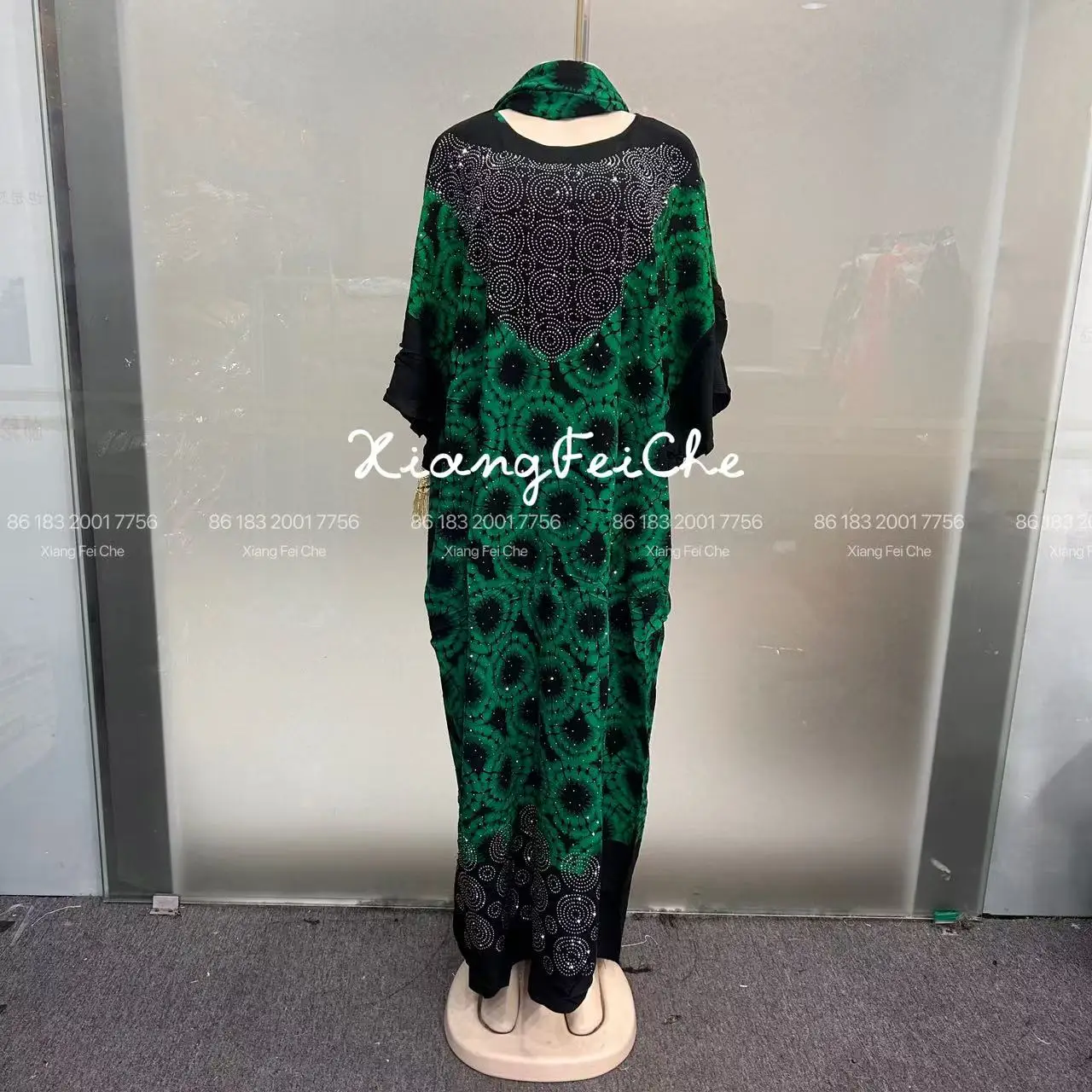 ملابس نسائية طويلة عصرية جديدة لعام 2025 فضفاضة مناسبة للصيف الأفريقي مطبوعة من القطن للشرق الأوسط قابلة للتنفس #4