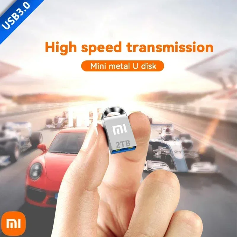 Xiaomi-Mini Pen Drive USB 3,0 de 2TB, transmisión de alta velocidad, 1TB, 512GB, unidad Flash de Metal, almacenamiento de Memoria portátil