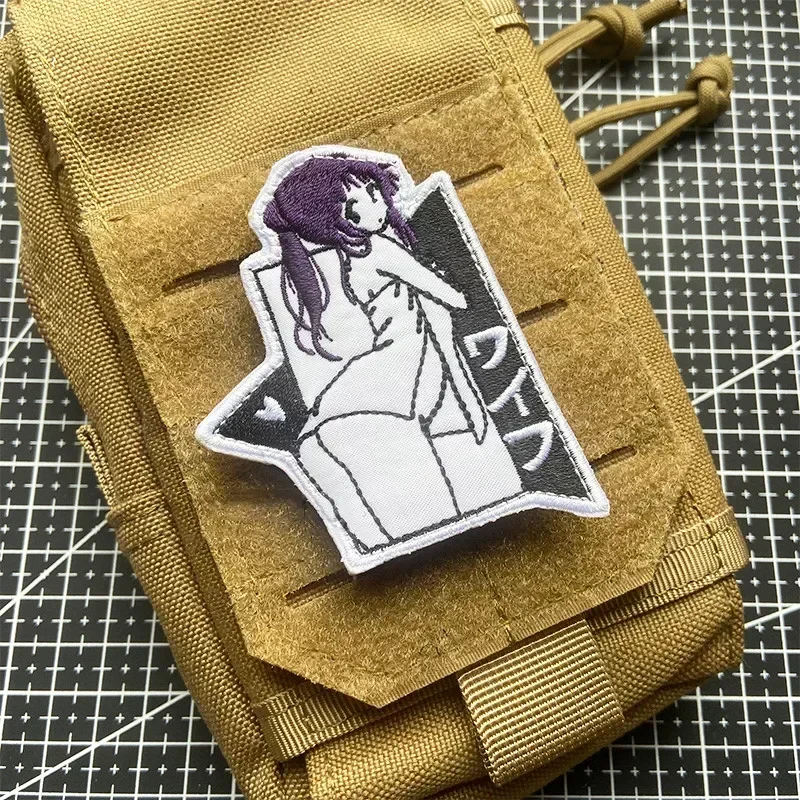 Sexy Girl PVC Patch Embroidery on Clothes Tactical and Military Accessories Hook and Loop Patches Backpack Morale Badge