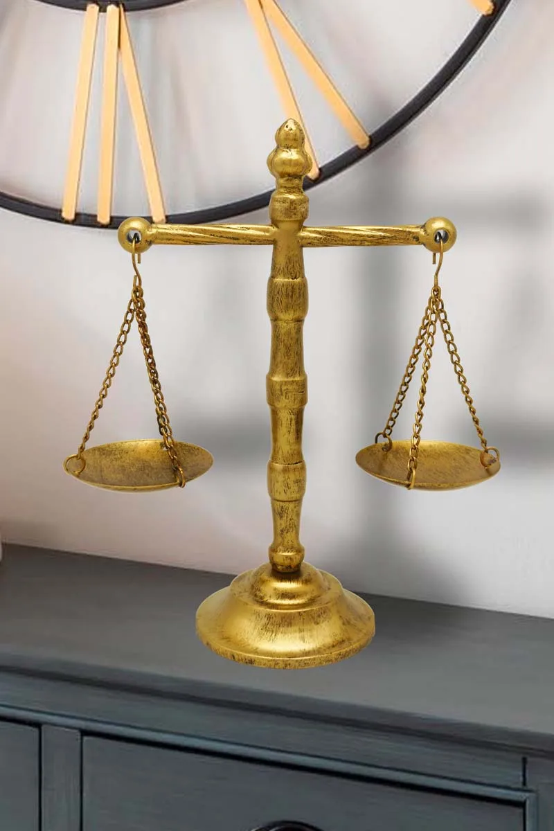 Europäische Studie Schreibtisch Zubehör goldenes Dekor Vintage Kupfer Cross Balance Dekorationen dekorative Studie Büro Tisch dekoration – Detail 1