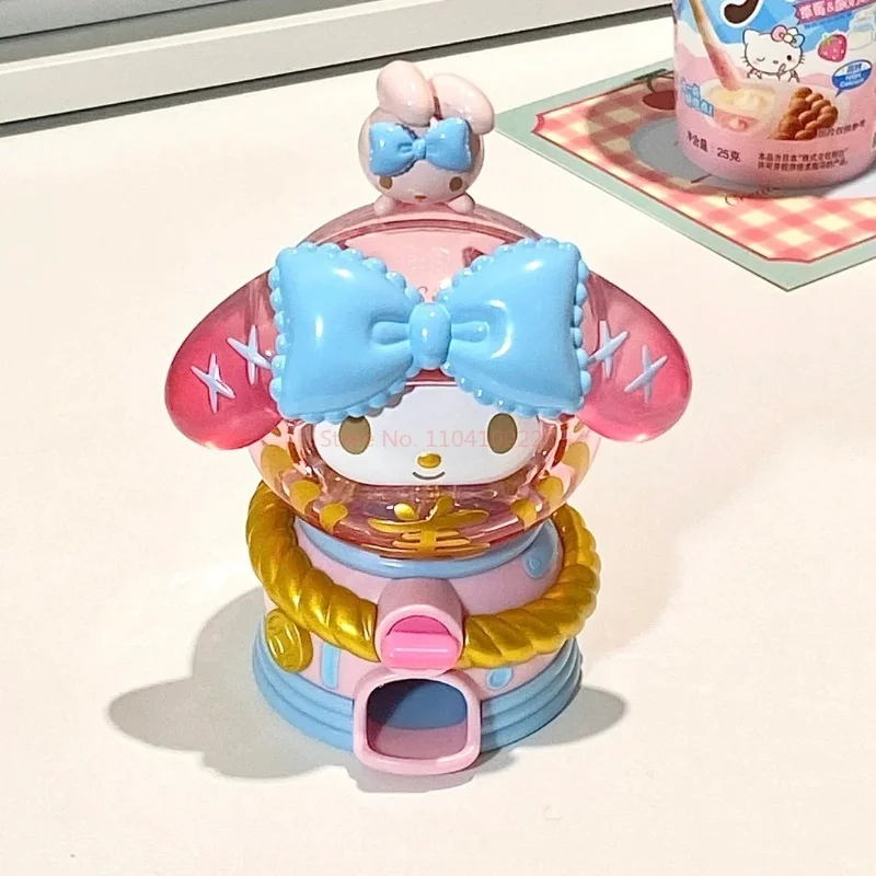 Sanrio Meraviglioso Dharma Egg Twisting Machine Series Blind Box Melody Kuromi Cinnamoroll Anime Figure Doll Borsa a sorpresa Regali giocattolo