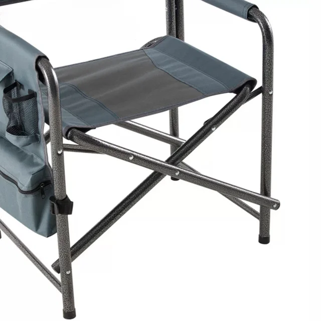 aluminum folding outdoor portable table with edge, camping and fishing director chair with heating pad