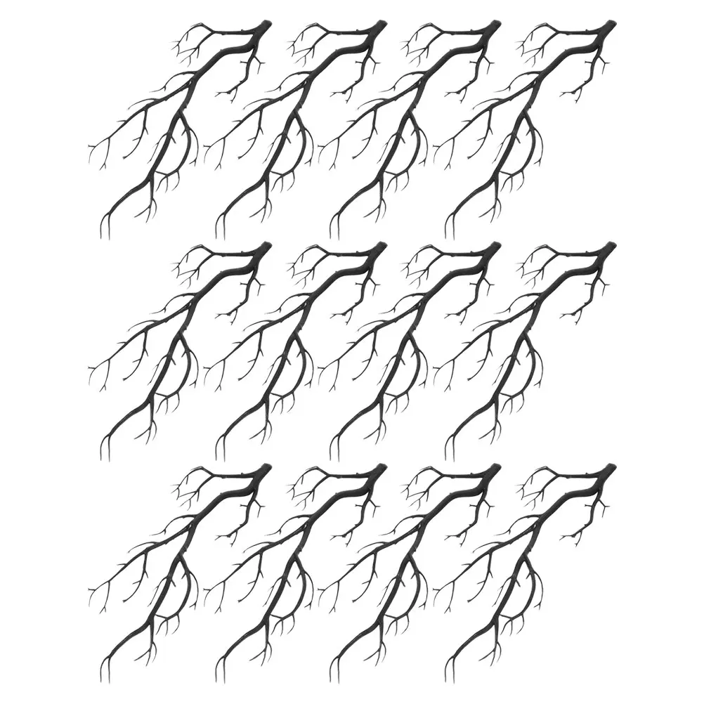 

12 Pcs Simulated Fake Branches Halloween for Vase Jungle Tree Crafts Plastic Faux Twig
