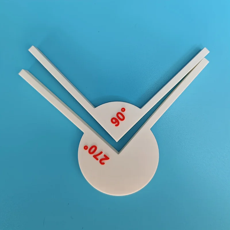 Goniometro da 360 gradi Cerchio matematico Goniometri Strumento di geometria matematica Misurazione dell'angolo Giocattolo educativo per la stampa 3D degli studenti