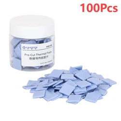 100Pcs/Set 2UUL Thermal Silicone Pads 12x12x1.5mm Pre Cut Mat for Phone iPad Macbook MotherBoard GPU CPU Repair Heat Dissipation