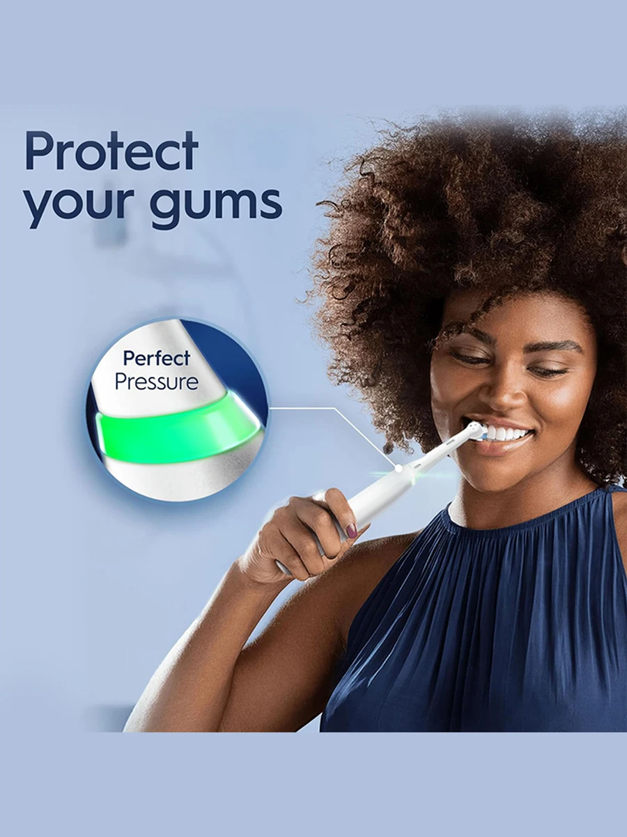 Oral B iO4 Electric Toothbrush Magnetic Tech 4 Modes Rechargeable Tooth Brush 2 Min Timers Smart Pressure Sensor Plaque Removal