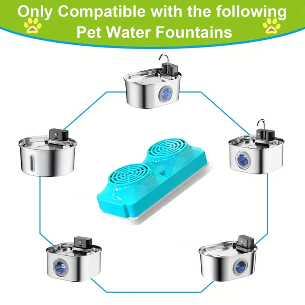Cat Water Dispenser Filter Element Replacement Filters For Cat Dog Water Fountain Activated Carbon Replaced Filters Accessories
