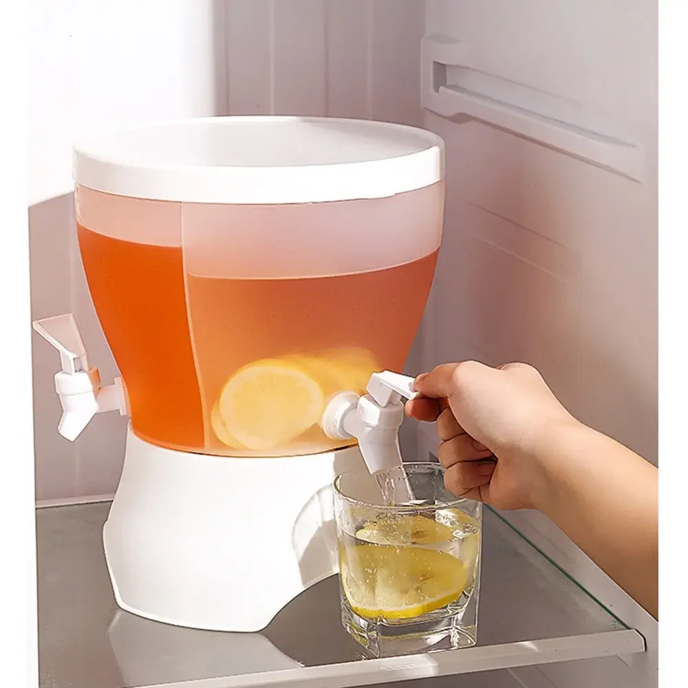 Refrigerador chaleira fria com torneira garrafa de limonada drinkware garrafa de água fria recipiente bule jarro de água 5l acessório de cozinha