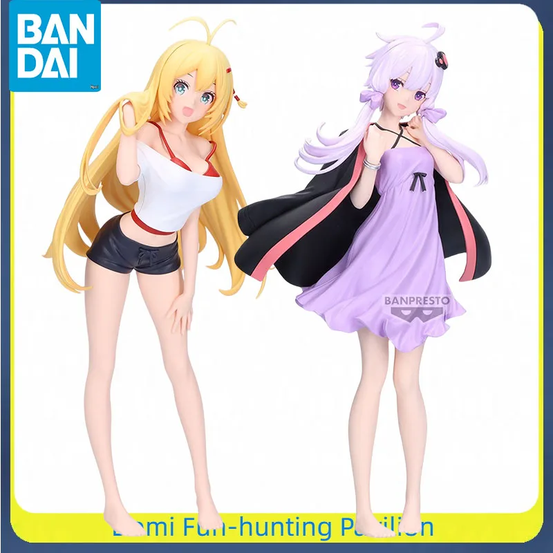 

Bandai Original BANPRESTO VOICEROID Anime Figure Yuzuki Yukari Finished Model Collectible Toys Gift for Kids Ornaments