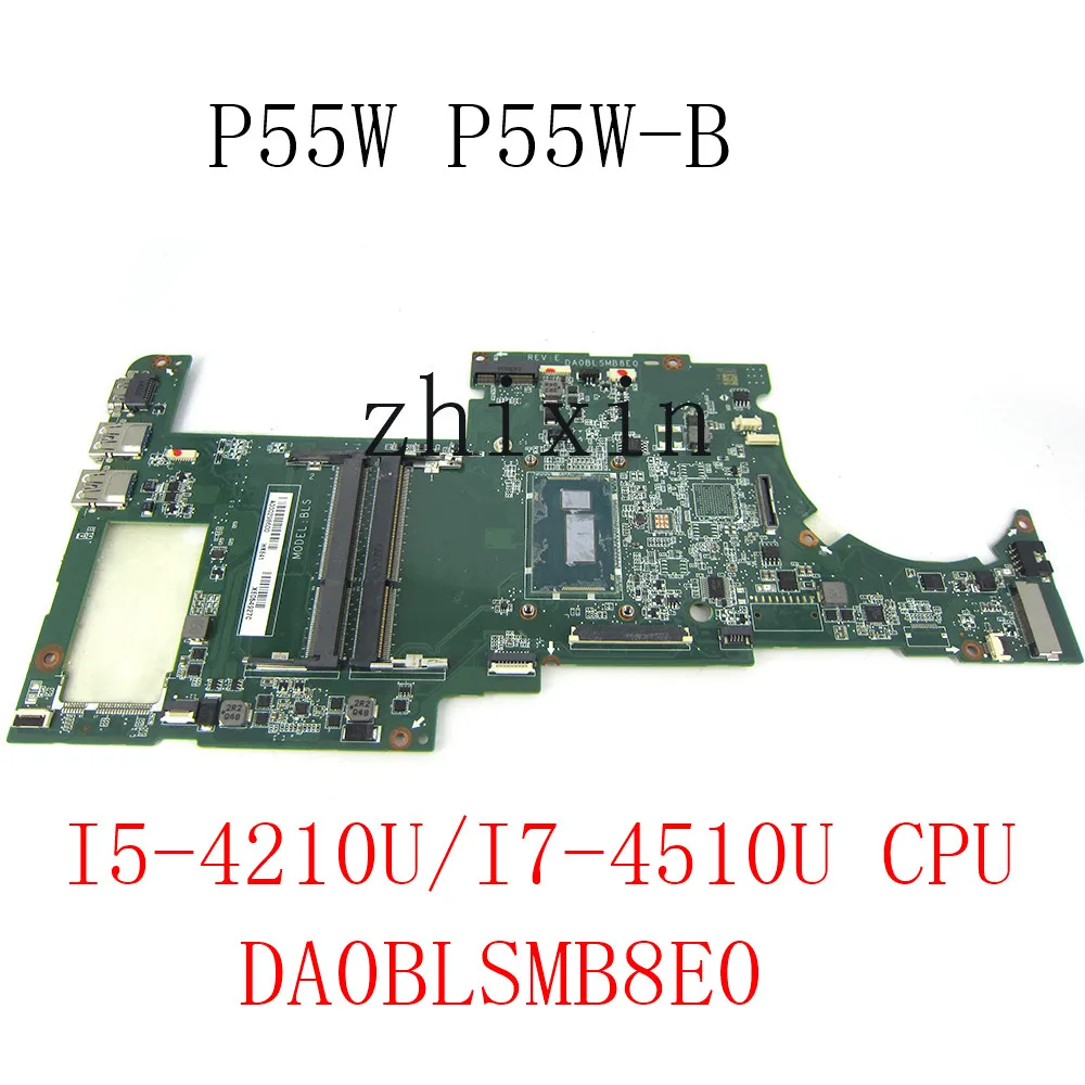 yourui for Toshiba P55 P55W P55W-B laptop motherboard with I5-4210U/I7-4510U CPU DDR3 DA0BLSMB8E0 mainboard full test