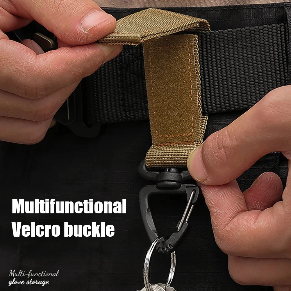 1-10 Stück Nylon-Hängehaken Karabiner Taktische Schnallen Gürtelclips Schlüsselanhänger Camping-Aufhängehaken Camping-Werkzeug – Detail 3