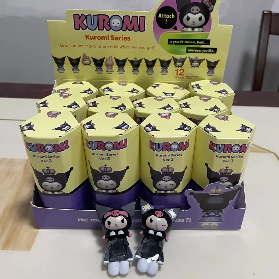 

THE Sanrio Melody Kuromi Сюрприз слепая коробка Kawaii загадочная слепая коробка фигурка Рождественская модель куклы подарки игрушки