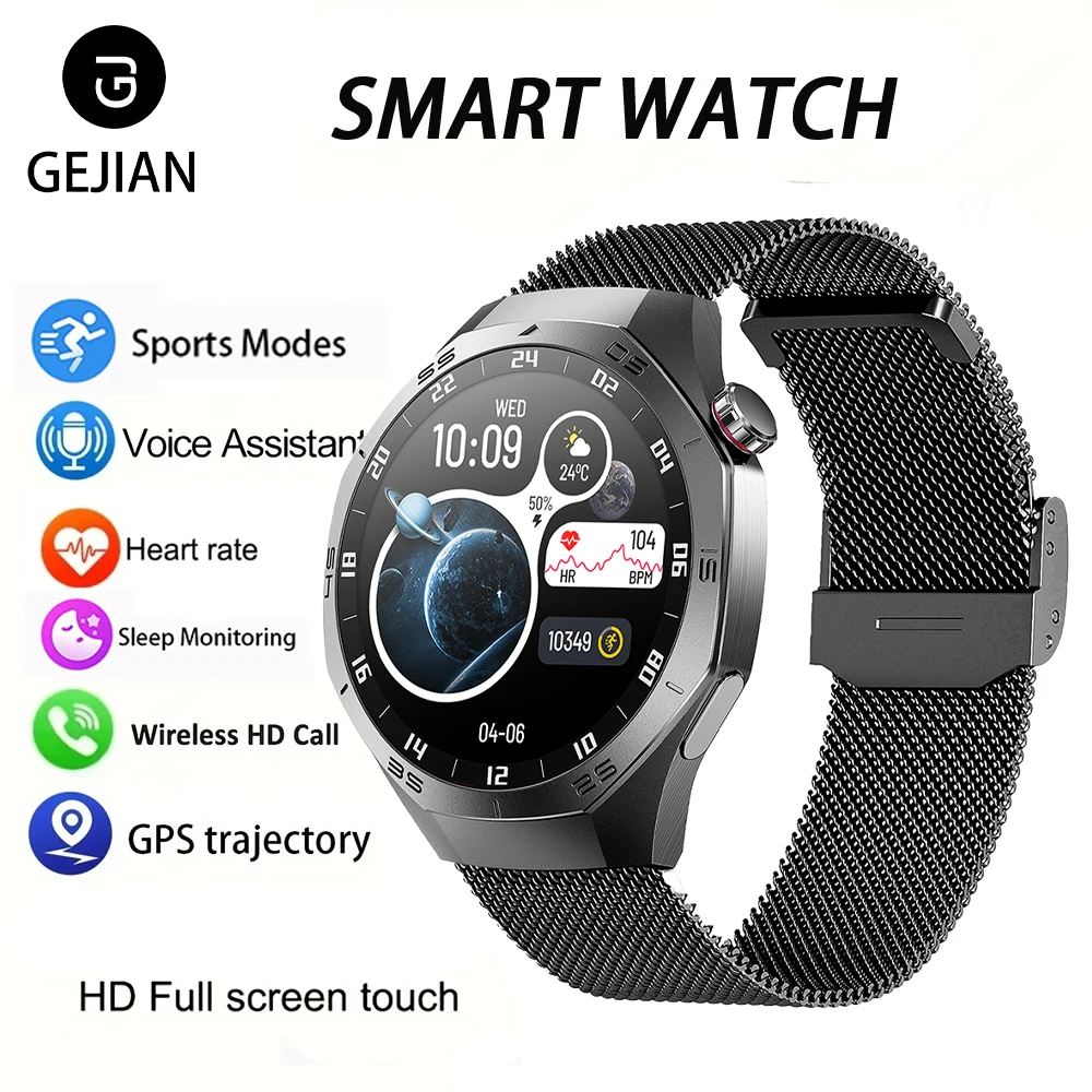 2025 ใหม่สมาร์ทนาฬิกา 1.52 นิ้ว 360*360 HD Touch Screen Heart Rate Monitoring บลูทูธ GPS Trajectory ติดตาม smartwatch