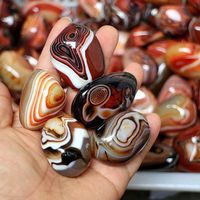 Natural Smooth Agate Stone Healing Crystal Geode Mineral Specimen Madagascar Craft Home Decor