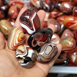 Natural Smooth Agate Stone Healing Crystal Geode Mineral Specimen Madagascar Craft Home Decor