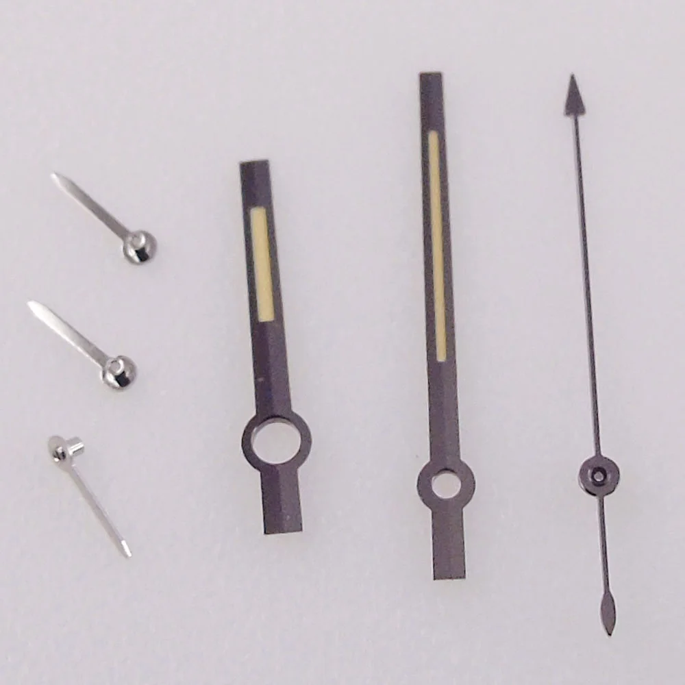 Aiguilles de montre à quartz adaptées au mouvement VK63 VK64, pièces de rechange de montre-bracelet, pièces de mod, 6 Poquinze pour montres chronographes pour hommes
