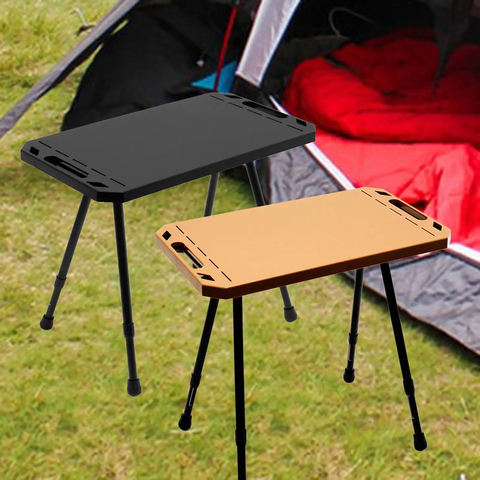 Mesa plegable para acampar, muebles, mesa de Picnic de altura ajustable extraíble, mesa de exterior para viajes, patio, jardinería, Picnic