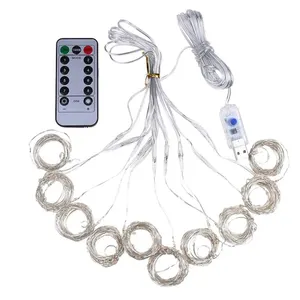 Phòng chiếu đèn LED, Vòng hoa Giáng sinh, Fairy Light, Festão, Đám cưới, Trang chủ, Trang trí phòng, Ánh sáng, USB, 3x3/3x2/3x1, 1PC 10 Ánh sáng đêm bán hàng chính - №8