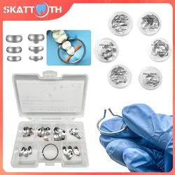 50Pcs Dental Matrix Bands Sectional Contoured Matrix System Metal Matrices Matrix Clamp Ring For Teeth Replacement Dentist Tools